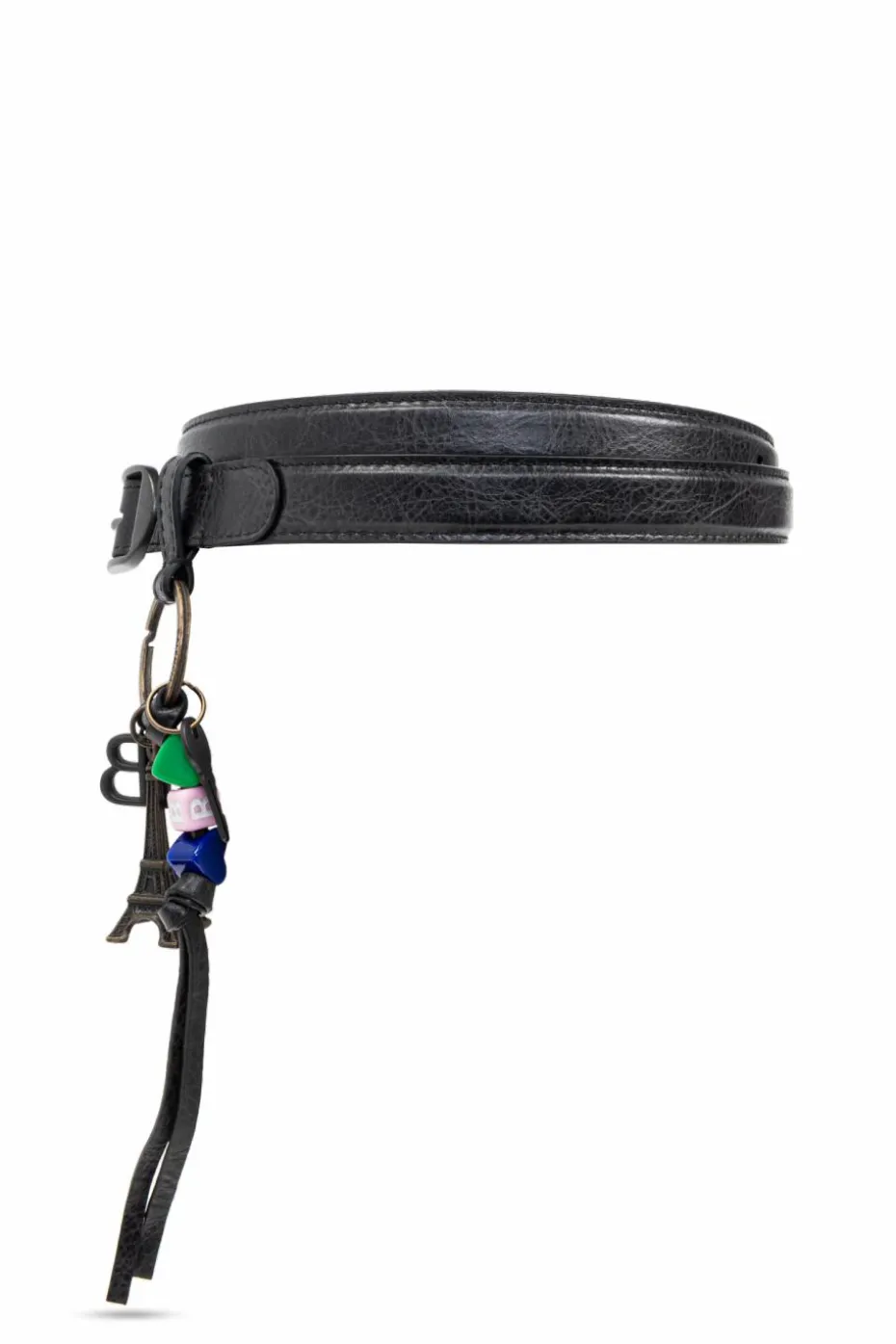 Balenciaga CZARNY Skórzany pasek