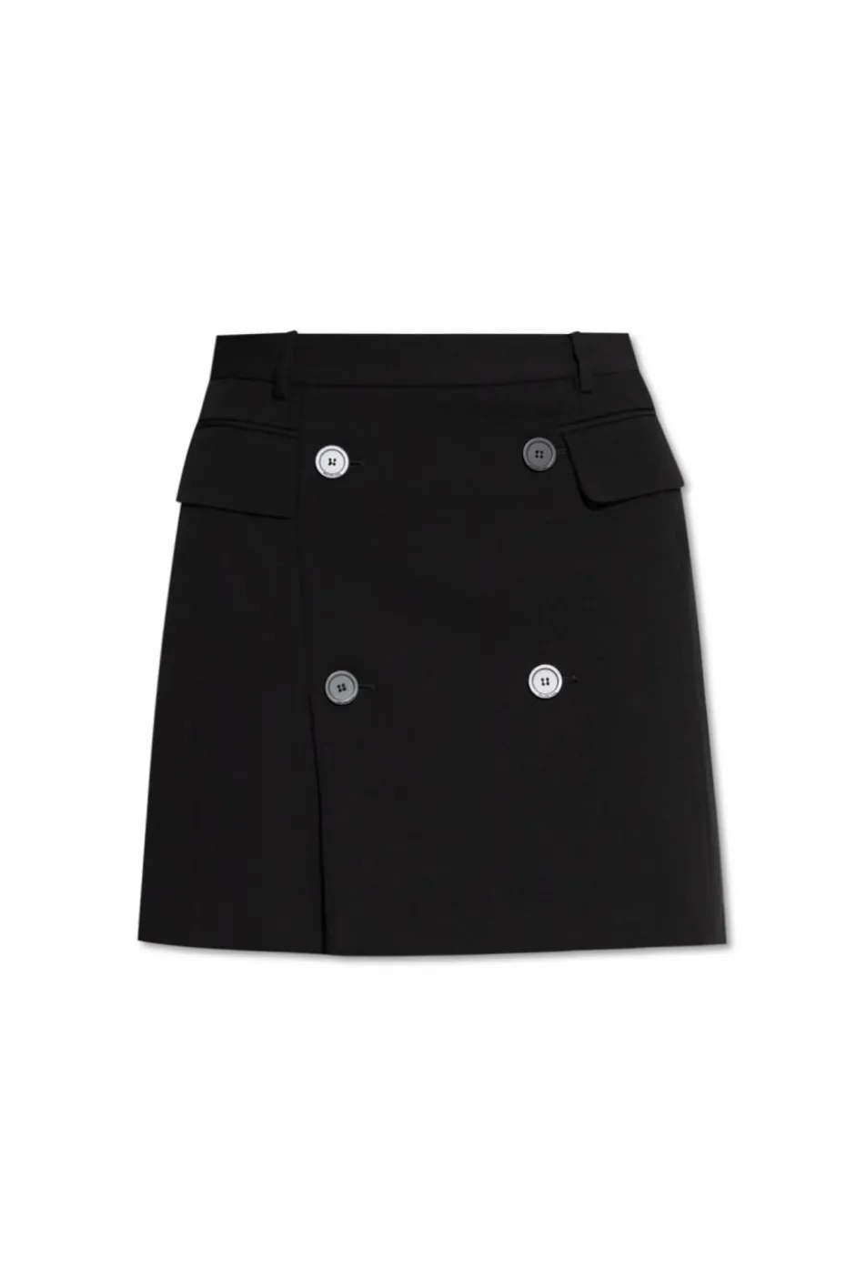 Balenciaga CZARNY Spódnica z dekoracyjnymi guzikami