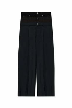 Balenciaga CZARNY Spodnie w kant