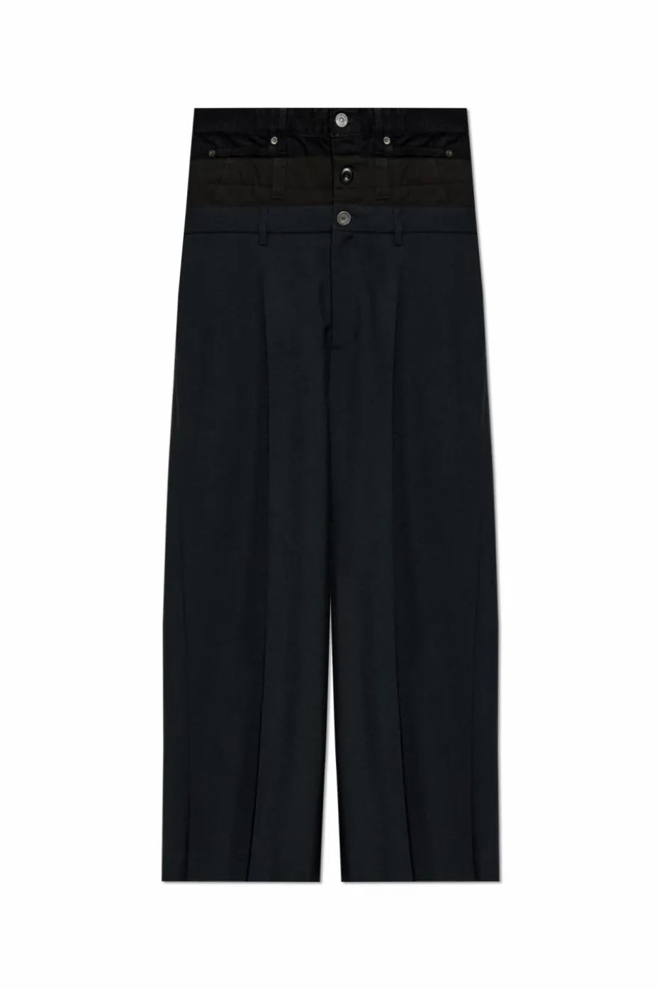 Balenciaga CZARNY Spodnie w kant