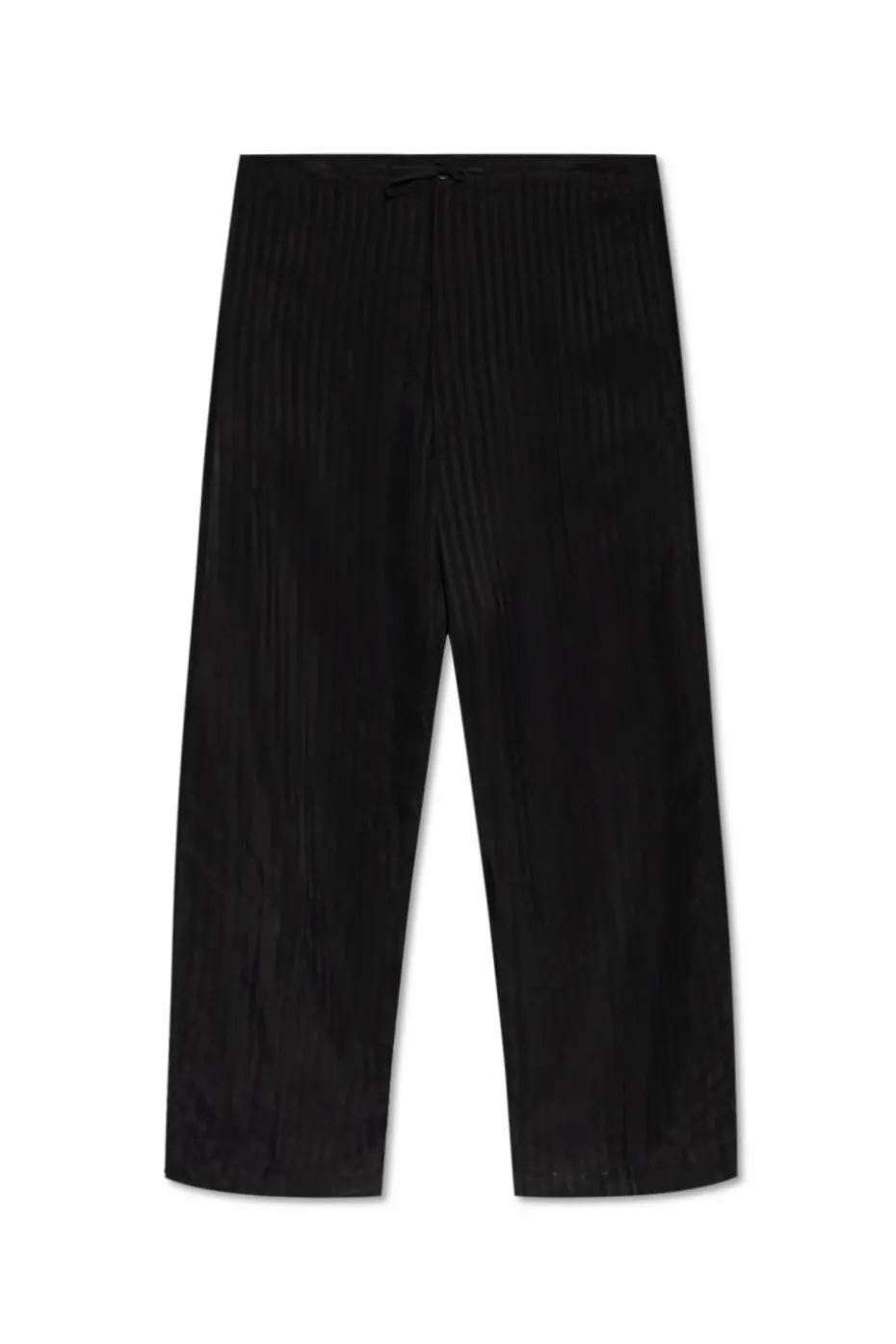 Balenciaga CZARNY Spodnie o luźnym kroju ze wzorem w pasy