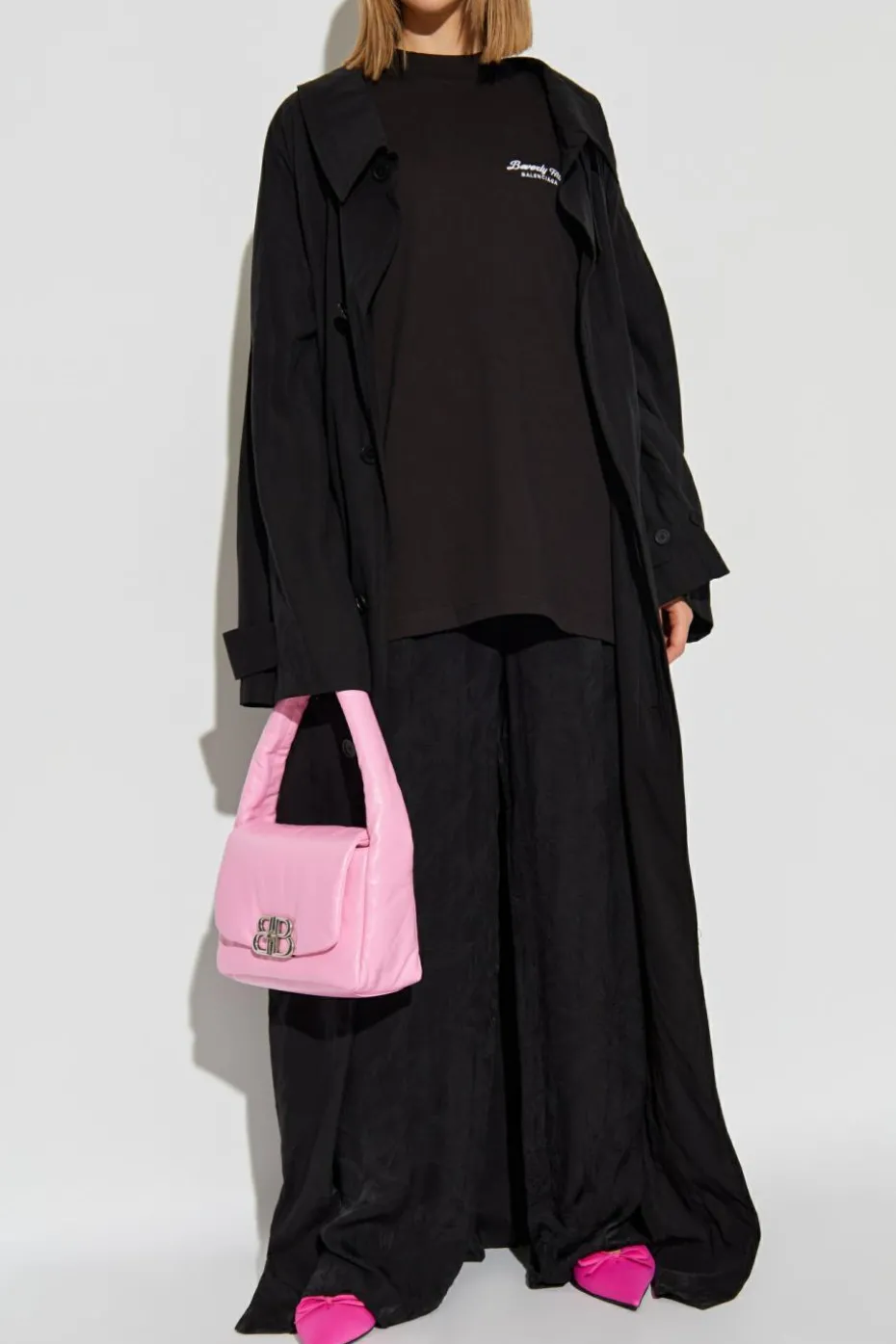Balenciaga CZARNY Spodnie o luźnym kroju