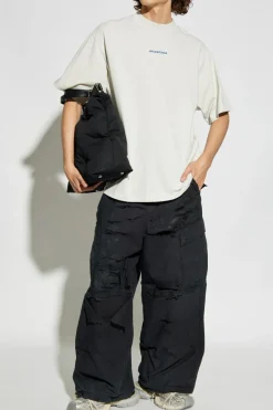 Balenciaga CZARNY Spodnie typu `cargo` z efektem `vintage`