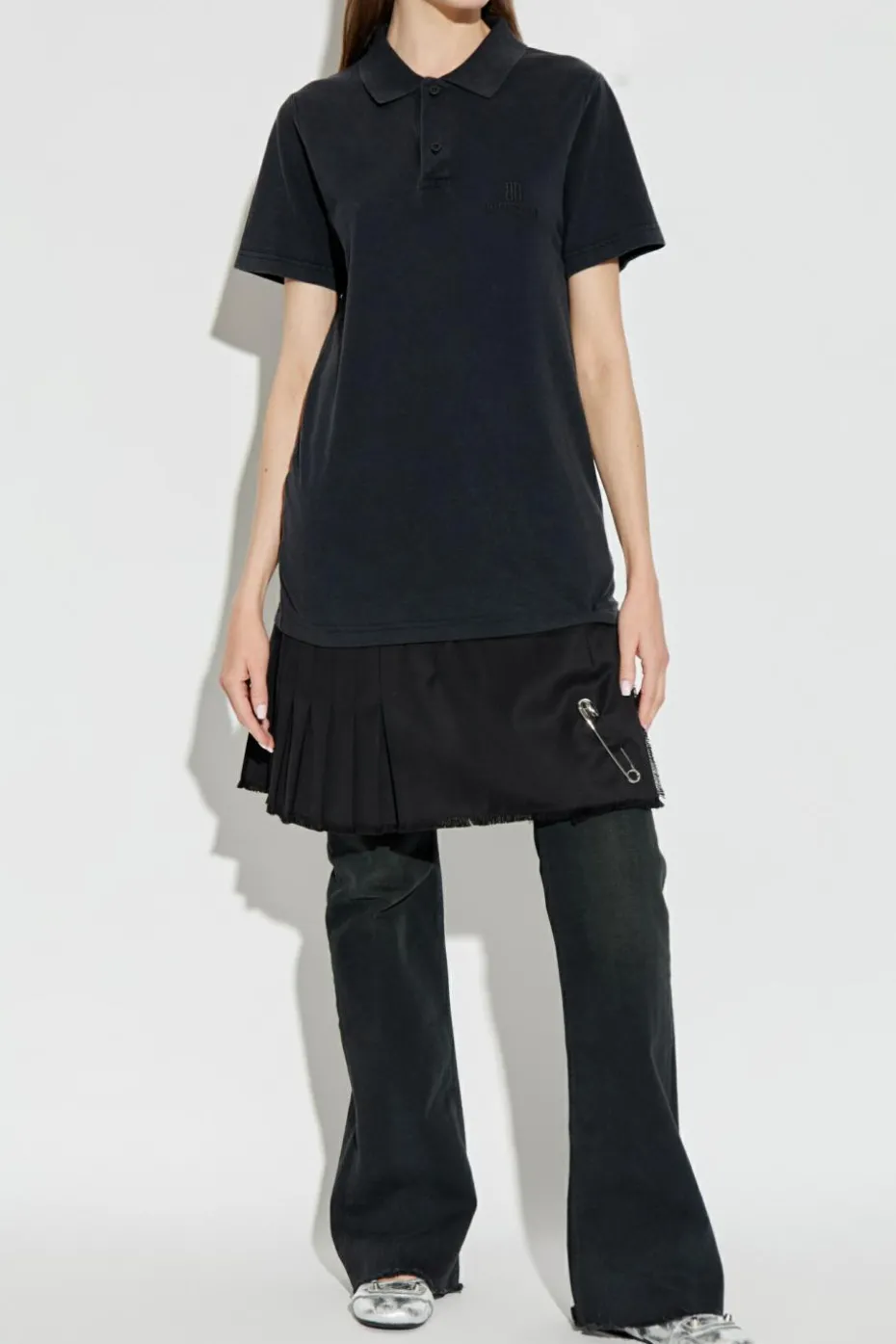 Balenciaga CZARNY Sukienka z logo