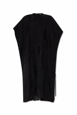 Balenciaga CZARNY Sukienka z efektem zgniecenia