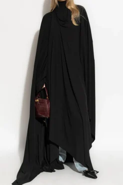 Balenciaga CZARNY Sukienka typu `oversize` ze stójką