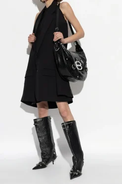 Balenciaga CZARNY Sukienka z motywem marynarki