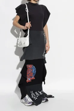 Balenciaga CZARNY Sukienka z nadrukiem