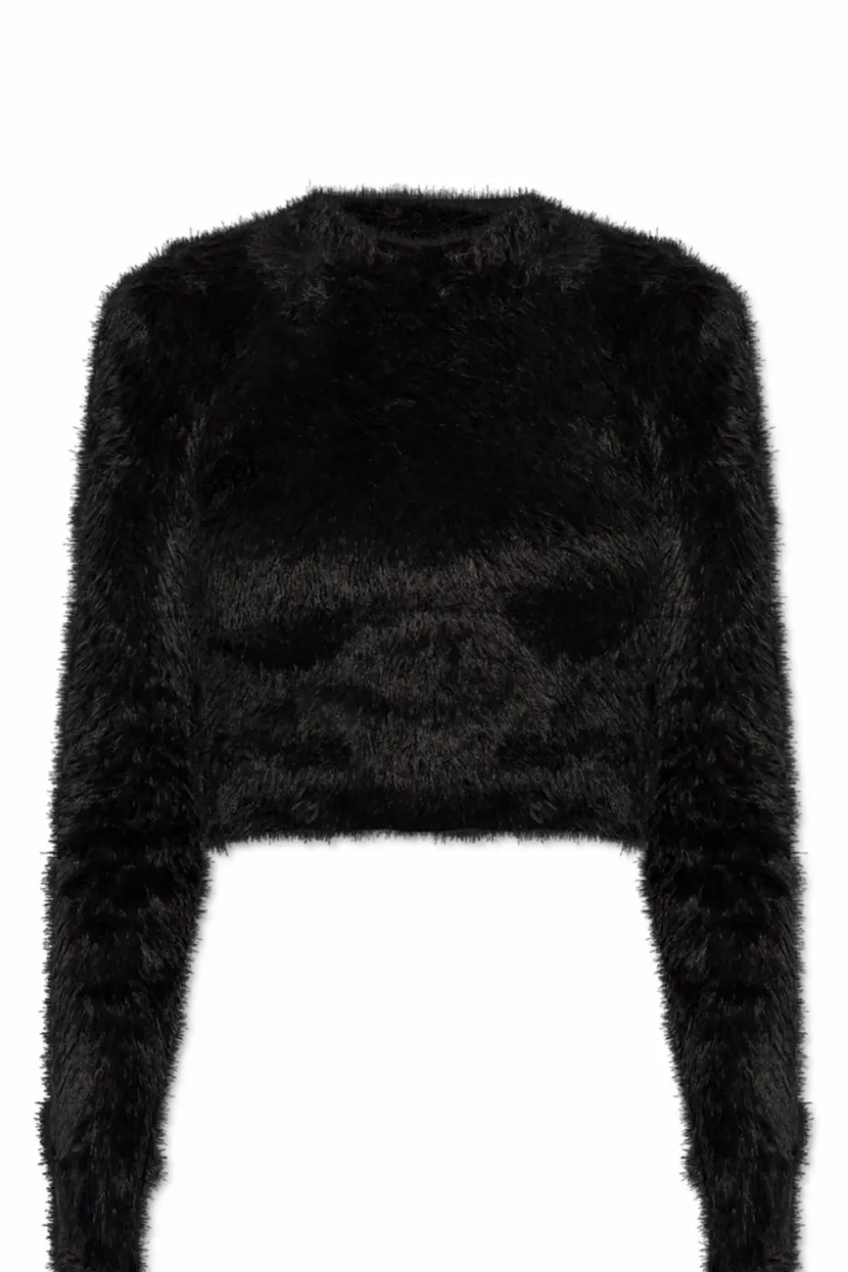 Balenciaga CZARNY Sweter z dekoracyjnym wykończeniem