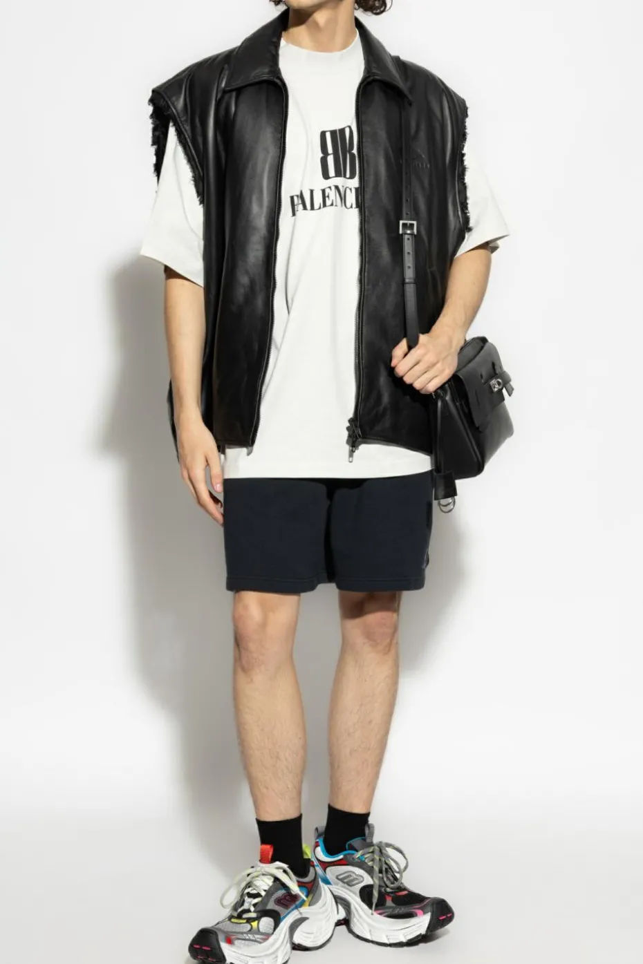 Balenciaga CZARNY Szorty z logo
