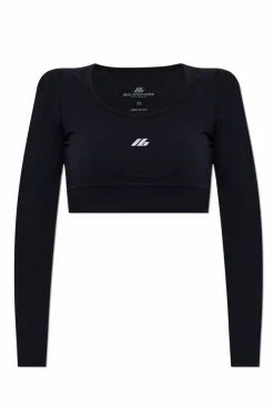 Balenciaga CZARNY Top sportowy z logo