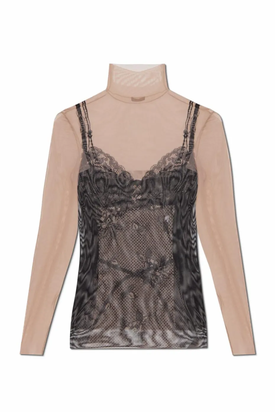 Balenciaga CZARNY Top z nadrukiem