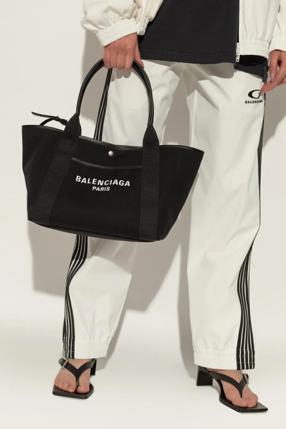 Balenciaga CZARNY Torba `Biarritz Medium` typu `shopper`