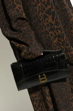 Balenciaga CZARNY Torba do ręki `Hourglass`