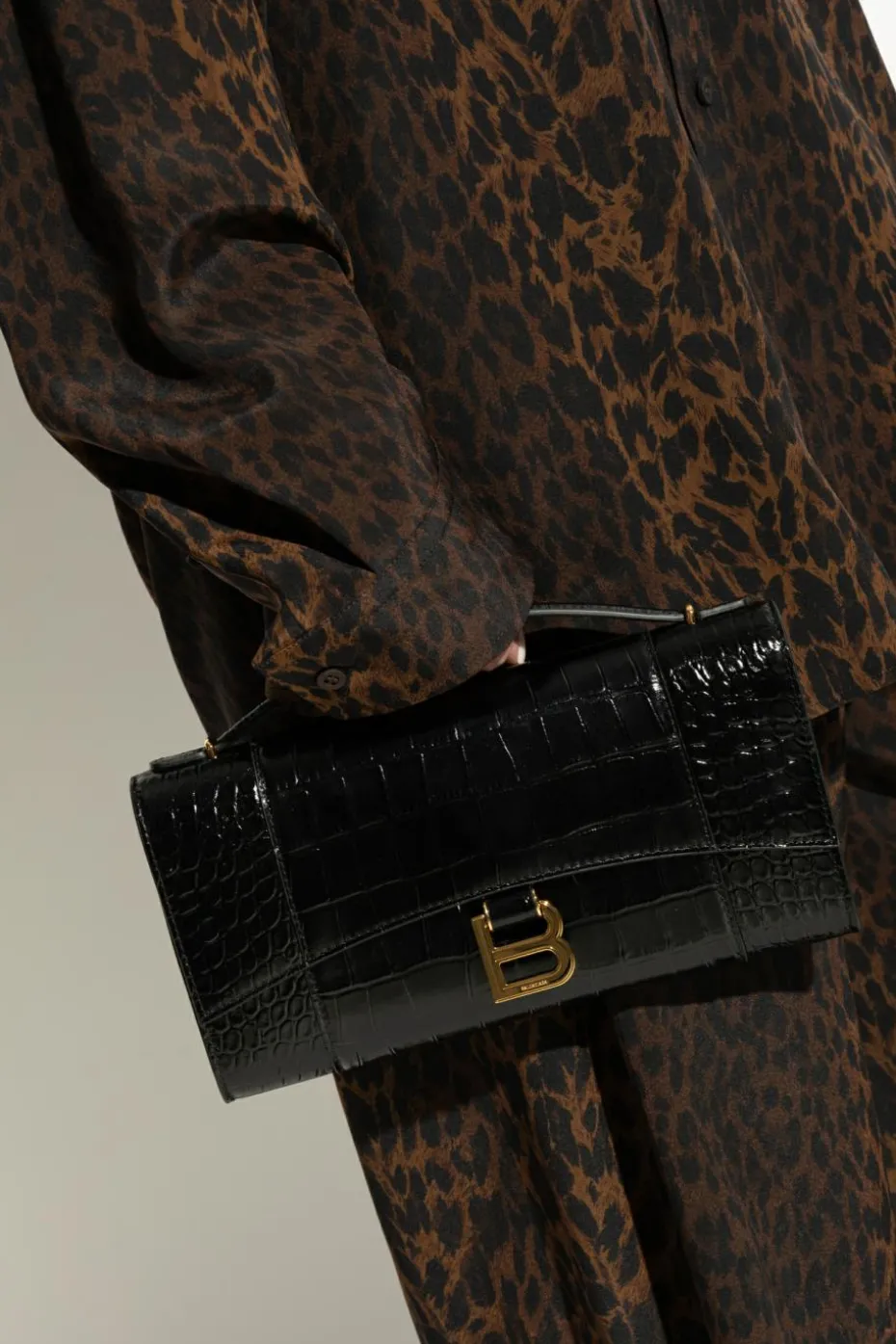 Balenciaga CZARNY Torba do ręki `Hourglass`