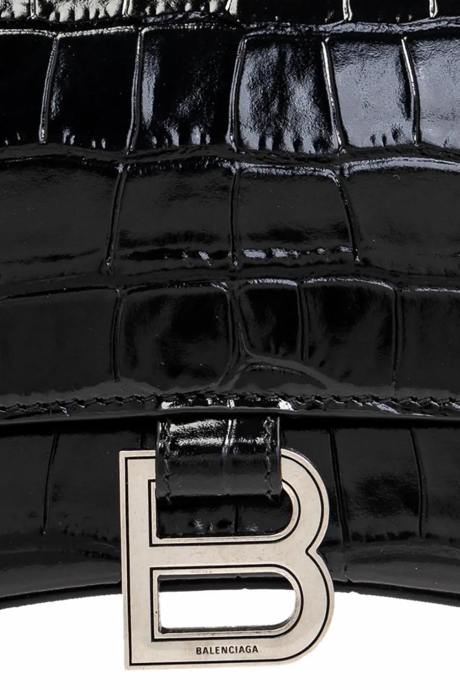 Balenciaga CZARNY Torba na ramię `Hourglass`
