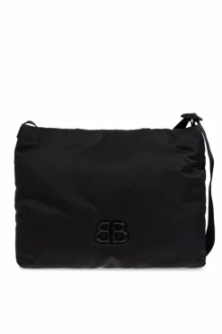 Balenciaga CZARNY Torba na ramię z aplikacją w kształcie logo