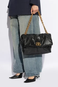 Balenciaga CZARNY Torba na ramię ‘Monaco M’