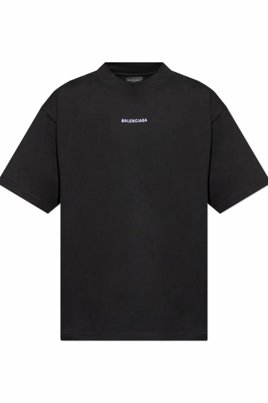 Balenciaga CZARNY T-shirt z wyszytym logo