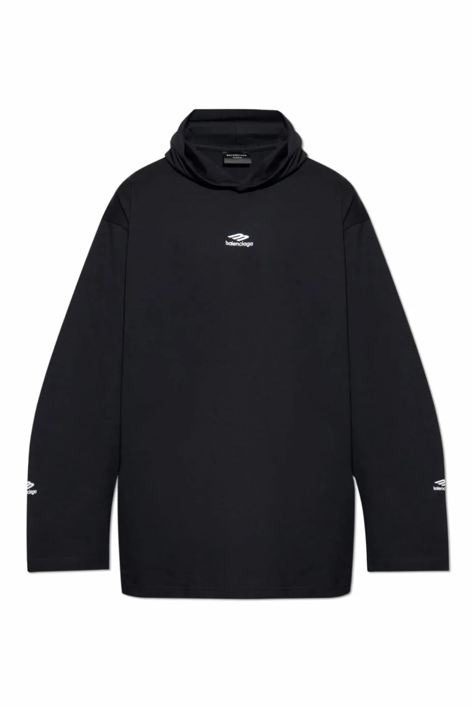 Balenciaga CZARNY T-shirt z kolekcji `Skiwear`