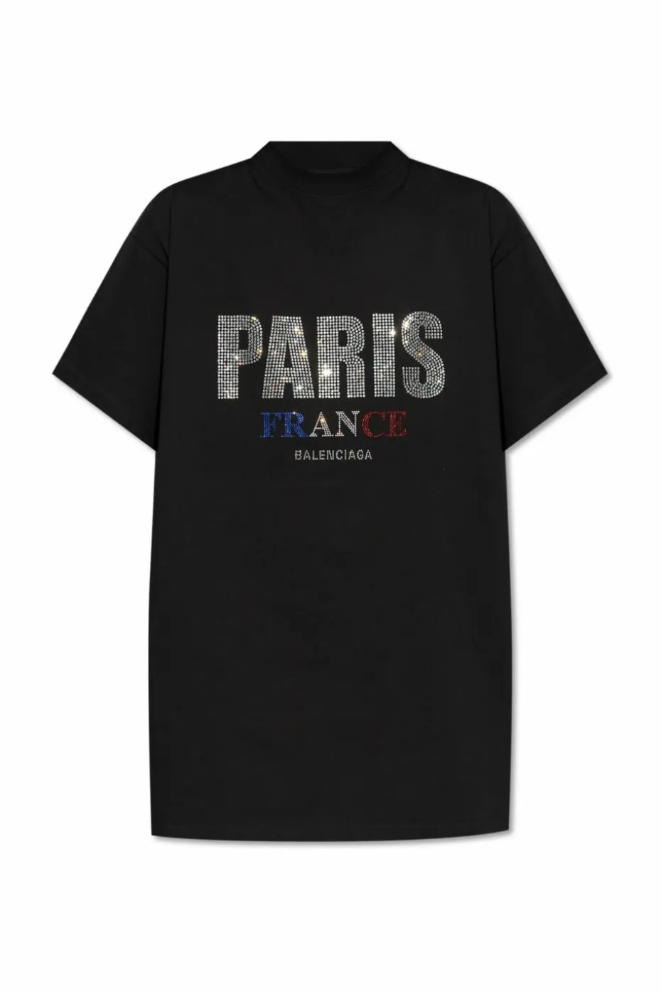 Balenciaga CZARNY T-shirt z logo