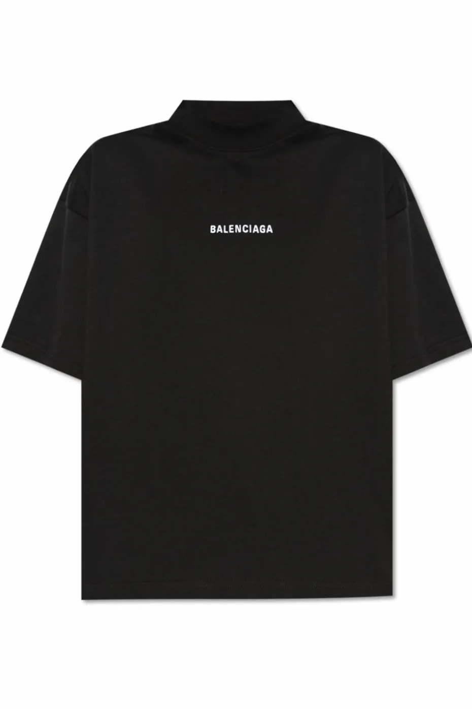 Balenciaga CZARNY T-shirt z logo