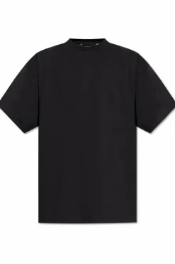 Balenciaga CZARNY T-shirt z efektem `vintage