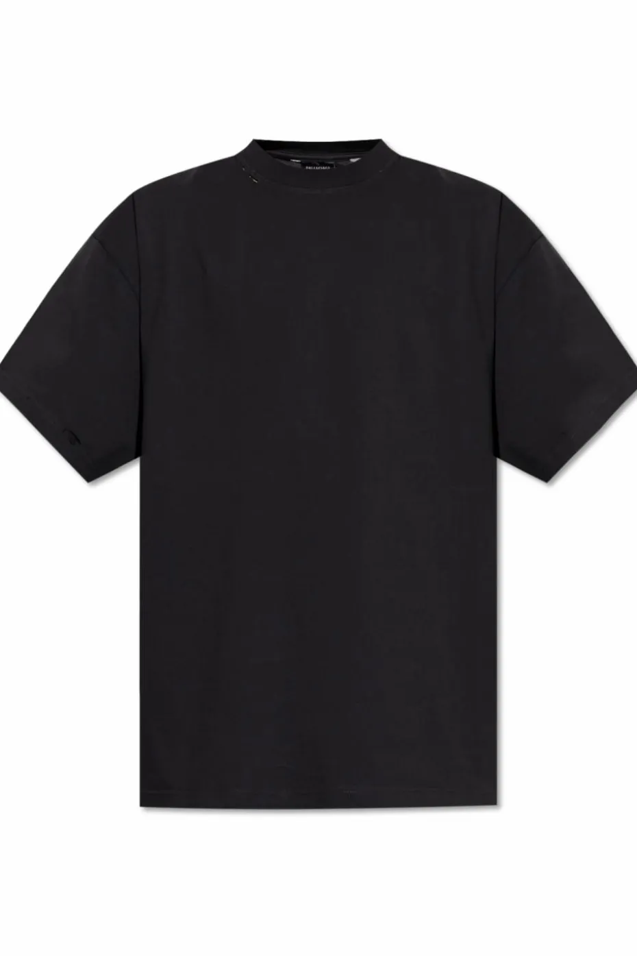 Balenciaga CZARNY T-shirt z efektem `vintage