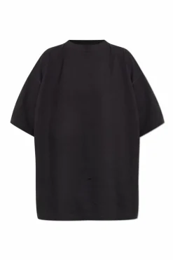 Balenciaga CZARNY T-shirt z efektem `vintage`