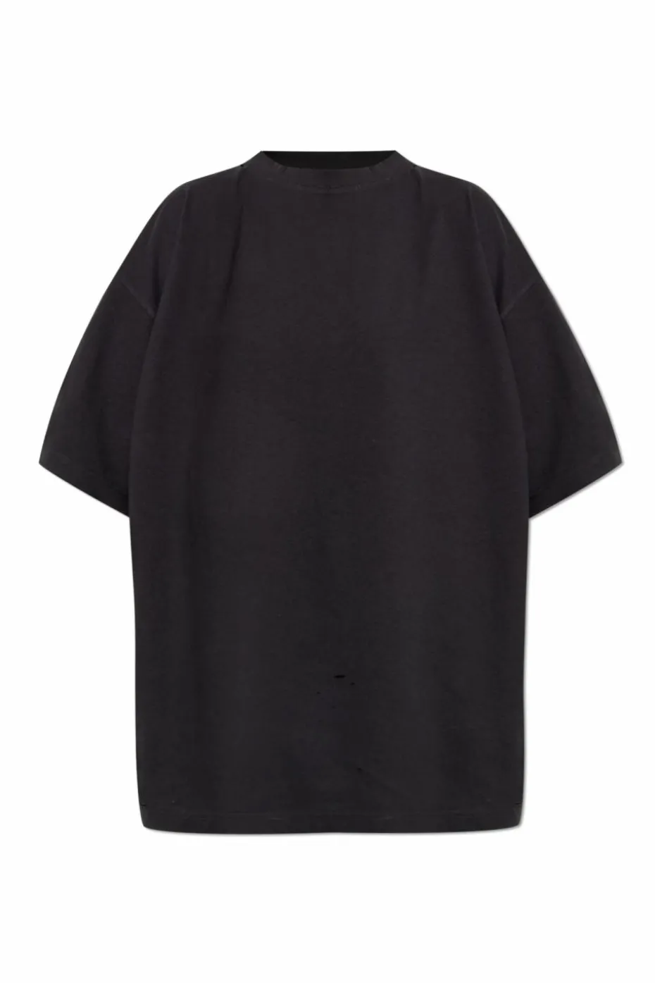 Balenciaga CZARNY T-shirt z efektem `vintage`