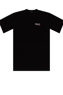 Balenciaga CZARNY T-shirt z wyszytym logo