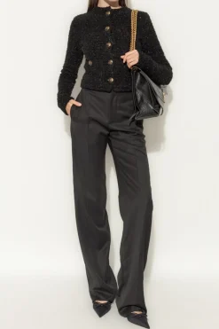 Balenciaga CZARNY Tweedowa marynarka