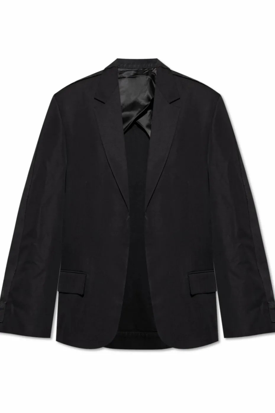 Balenciaga CZARNY Wełniana marynarka