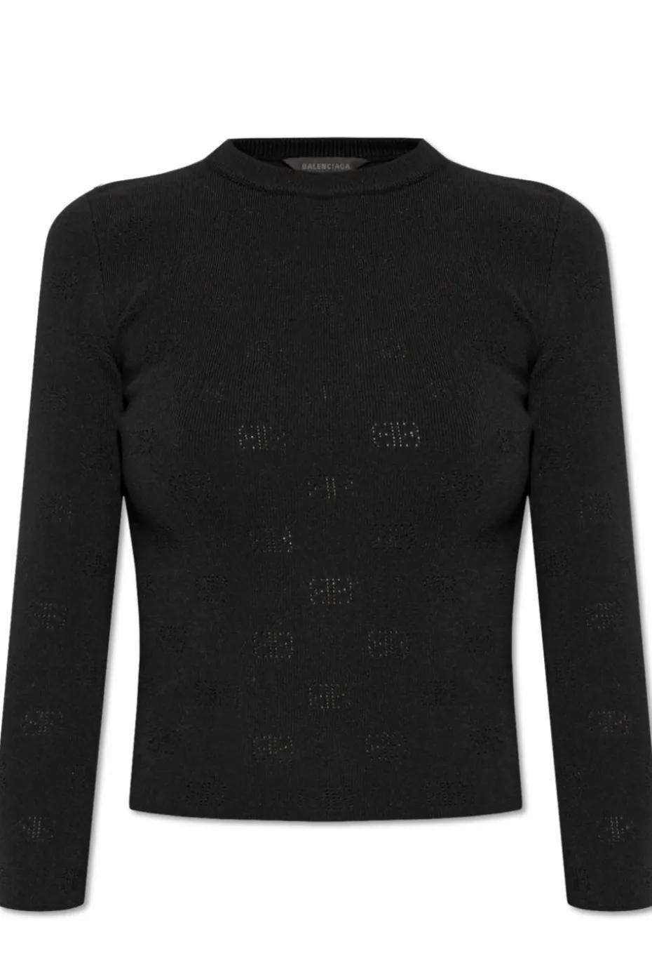 Balenciaga CZARNY Wełniany top