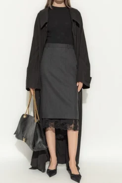 Balenciaga CZARNY Wełniany top