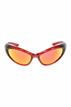 Balenciaga CZERWONY Okulary przeciwsłoneczne