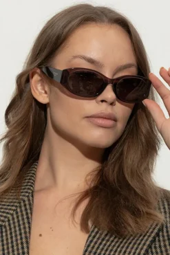 Balenciaga FIOLETOWY Okulary przeciwsłoneczne