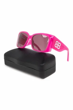 Balenciaga FIOLETOWY Okulary przeciwsłoneczne