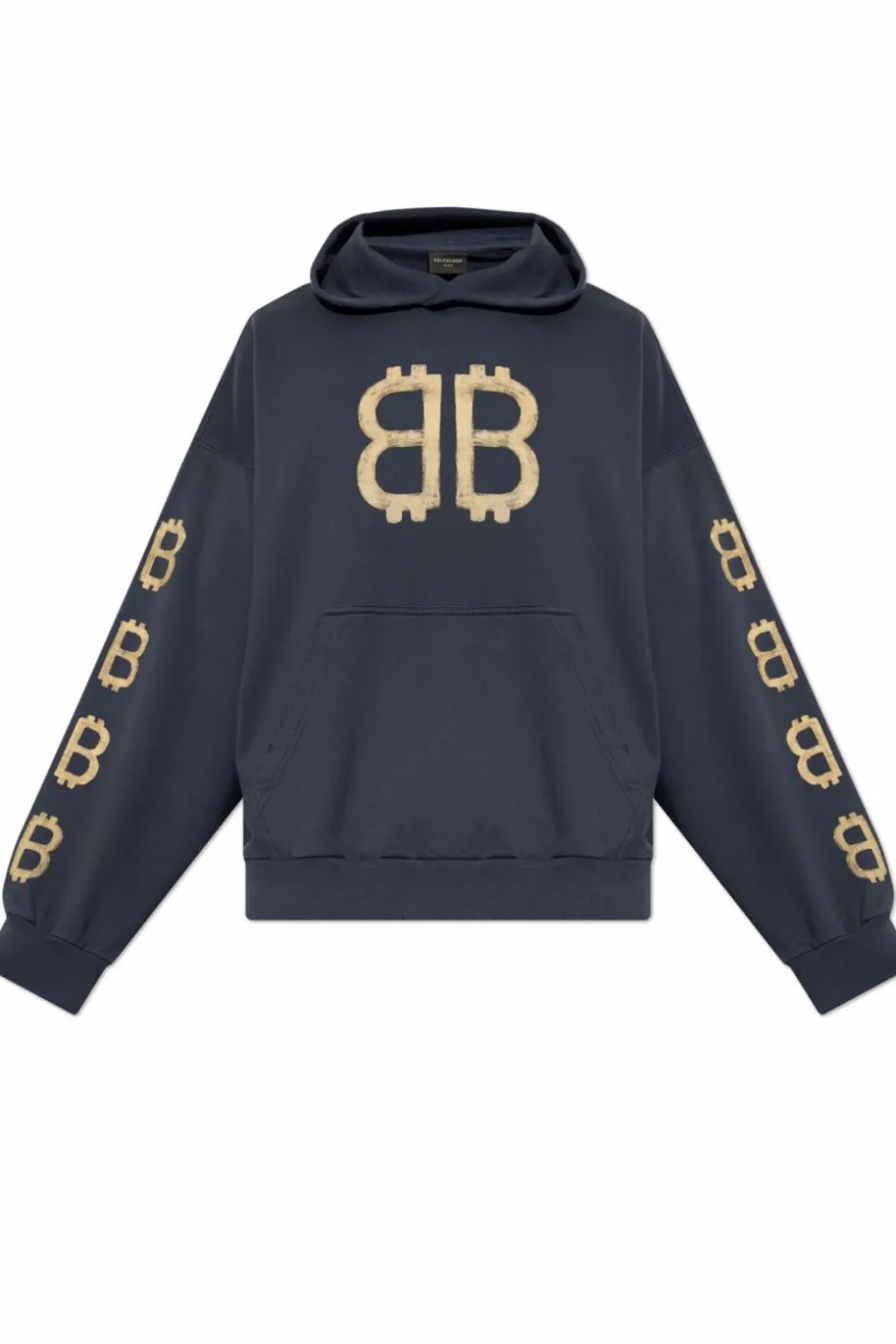 Balenciaga GRANATOWY Bawełniana bluza