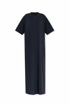 Balenciaga GRANATOWY Bawełniana sukienka