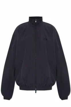 Balenciaga GRANATOWY Kurtka z logo