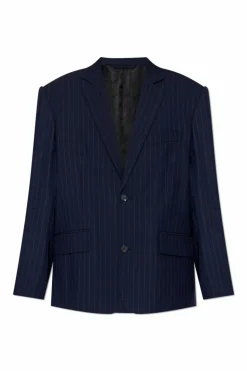 Balenciaga GRANATOWY Marynarka typu `oversize`