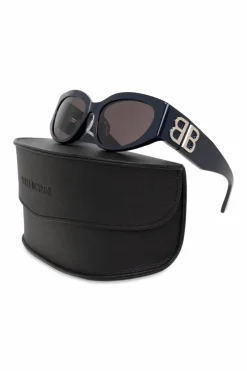 Balenciaga GRANATOWY Okulary przeciwsłoneczne