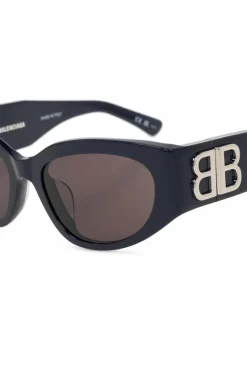 Balenciaga GRANATOWY Okulary przeciwsłoneczne