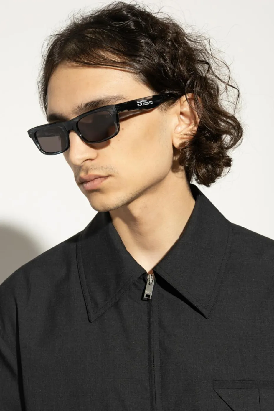 Balenciaga GRANATOWY Okulary przeciwsłoneczne