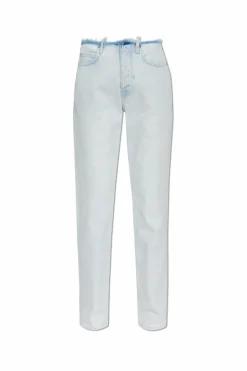Balenciaga jasnoniebieski Jeansy z efektem `vintage`