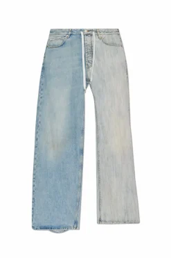 Balenciaga jasnoniebieski Jeansy z efektem `vintage`