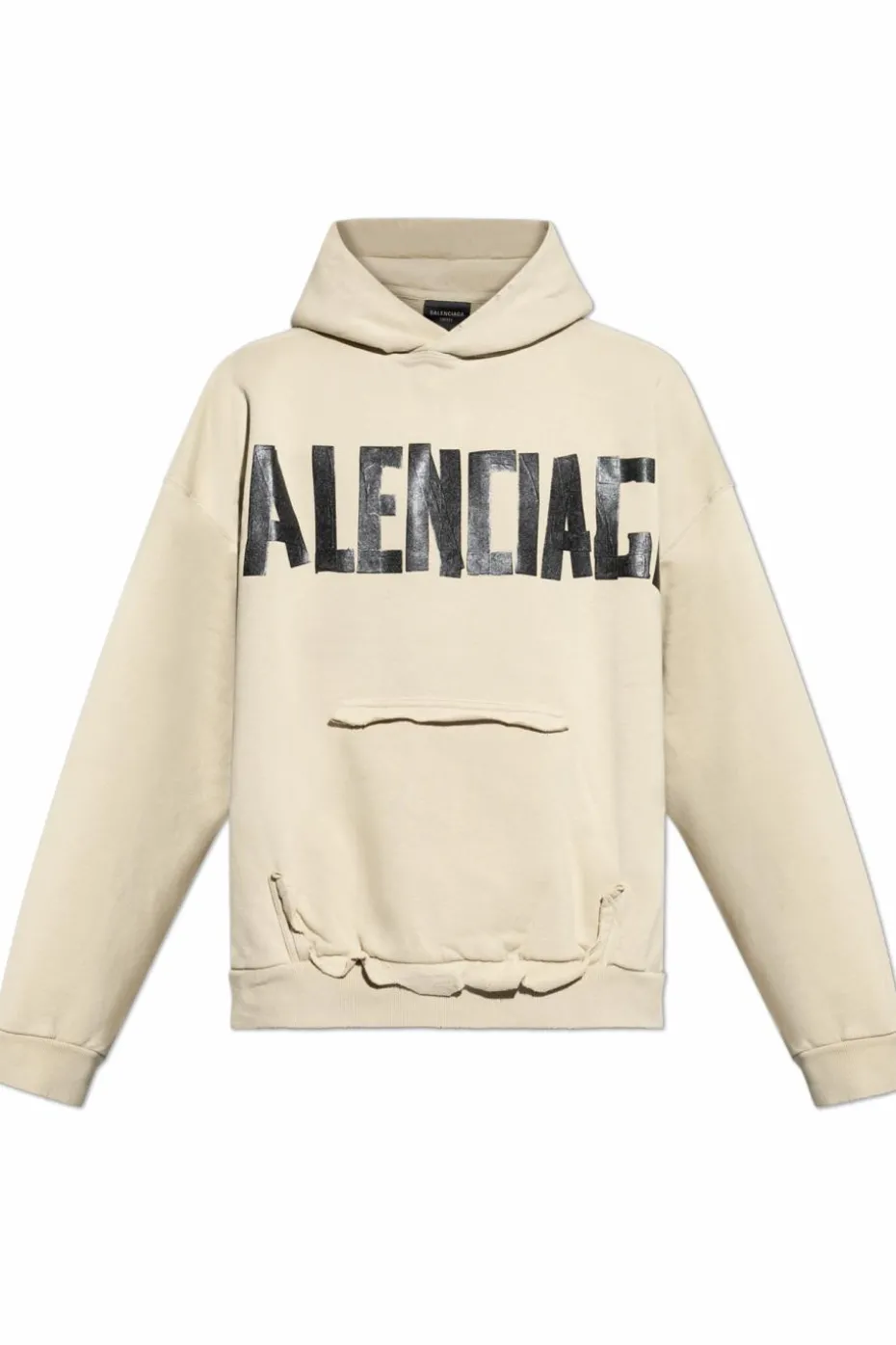 Balenciaga kremowy Bluza z kapturem
