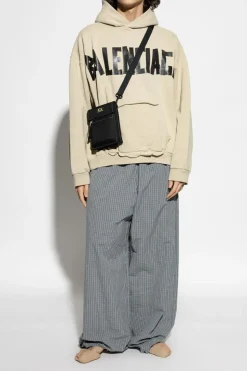 Balenciaga kremowy Bluza z kapturem
