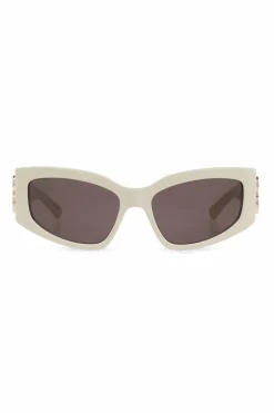 Balenciaga kremowy Okulary przeciwsłoneczne `Bossy Cat`